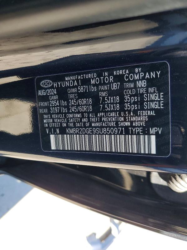 Auction sale of the 2025 Hyundai Palisade, vin: KM8R2DGE9SU850971, lot number: 55751306