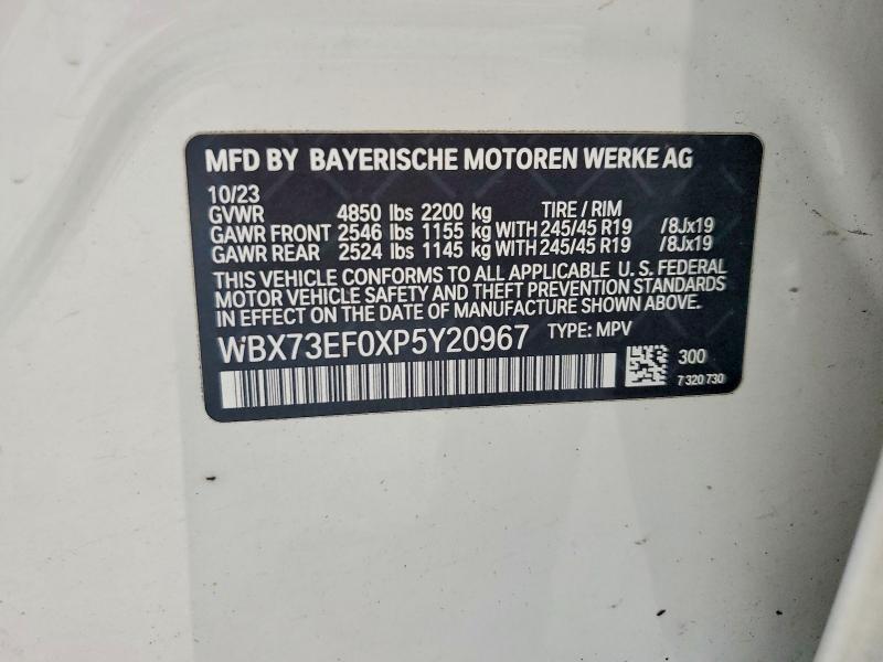 Продажа на аукционе авто 2023 Bmw X1, vin: WBX73EF0XP5Y20967, номер лота: 57557826