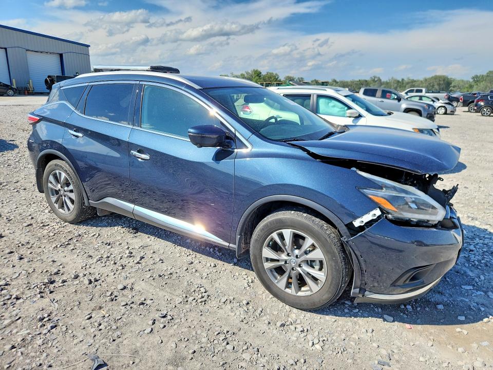 2018 Nissan Murano მანქანა იყიდება აუქციონზე, vin: 5N1AZ2MH0JN139549, აუქციონის ნომერი: 57403116