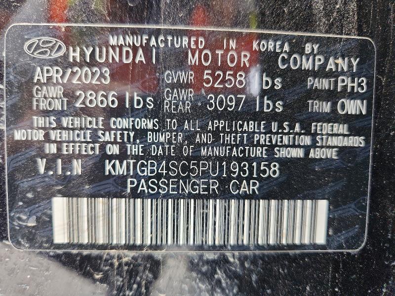 58055456 :رقم المزاد ، KMTGB4SC5PU193158 vin ، 2023 Genesis G80 مزاد بيع