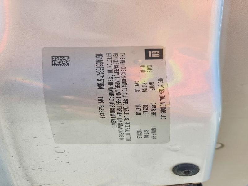 Продаж на аукціоні авто 2010 Chevrolet Cobalt, vin: 1G1AB5F58A7157954, номер лоту: 57859146
