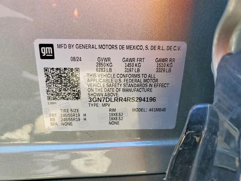 Aukcja sprzedaży 2024 Chevrolet Equinox, vin: 3GN7DLRR4RS294196, numer aukcji: 56676446