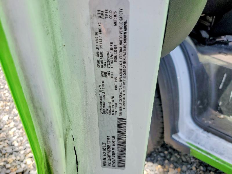 Aukcja sprzedaży 2024 Ram Promaster 3500, vin: 3C6MRVJG8RE103761, numer aukcji: 56425556