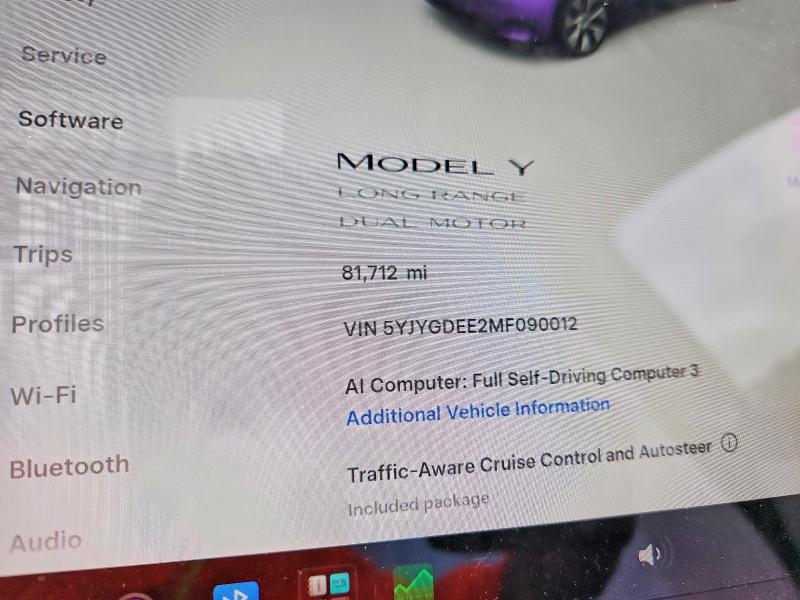 Продажа на аукционе авто 2021 Tesla Model Y, vin: 5YJYGDEE2MF090012, номер лота: 58438076