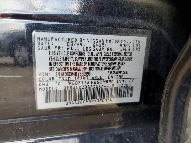 57682106 :رقم المزاد ، 3N1AB8CV4RY320996 vin ، 2024 Nissan Sentra مزاد بيع