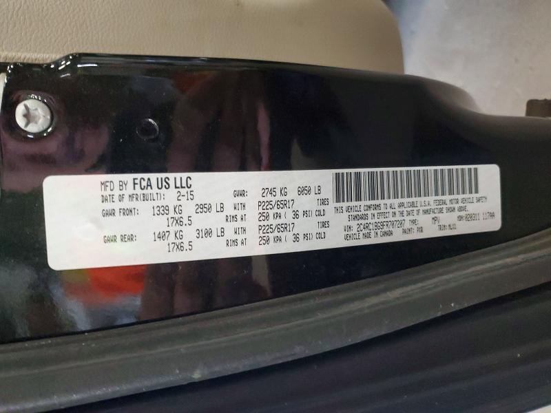 2015 Chrysler Town & Country მანქანა იყიდება აუქციონზე, vin: 2C4RC1BG9FR707207, აუქციონის ნომერი: 56154446