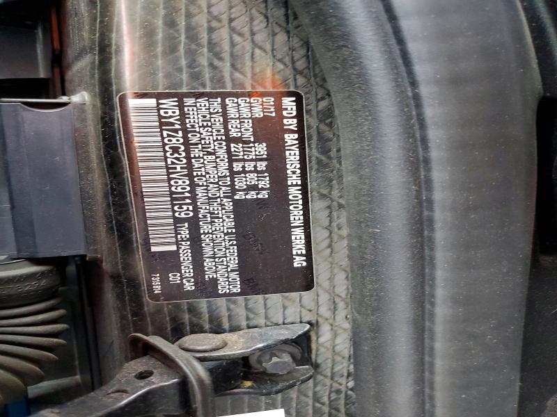 Auction sale of the 2017 Bmw I3, vin: WBY1Z8C32HV891159, lot number: 56629516