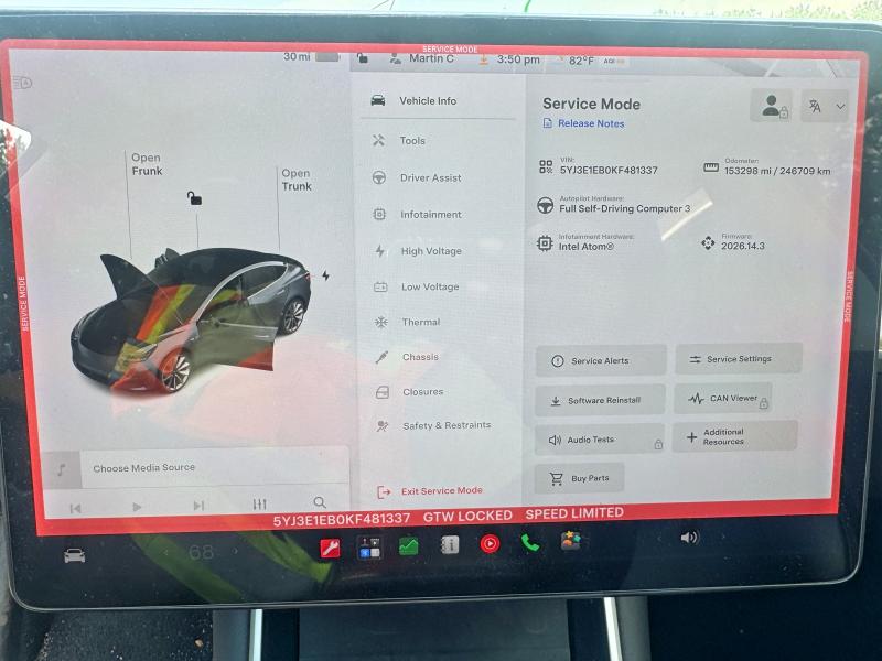Продаж на аукціоні авто 2019 Tesla Model 3, vin: 5YJ3E1EB0KF481337, номер лоту: 55673236