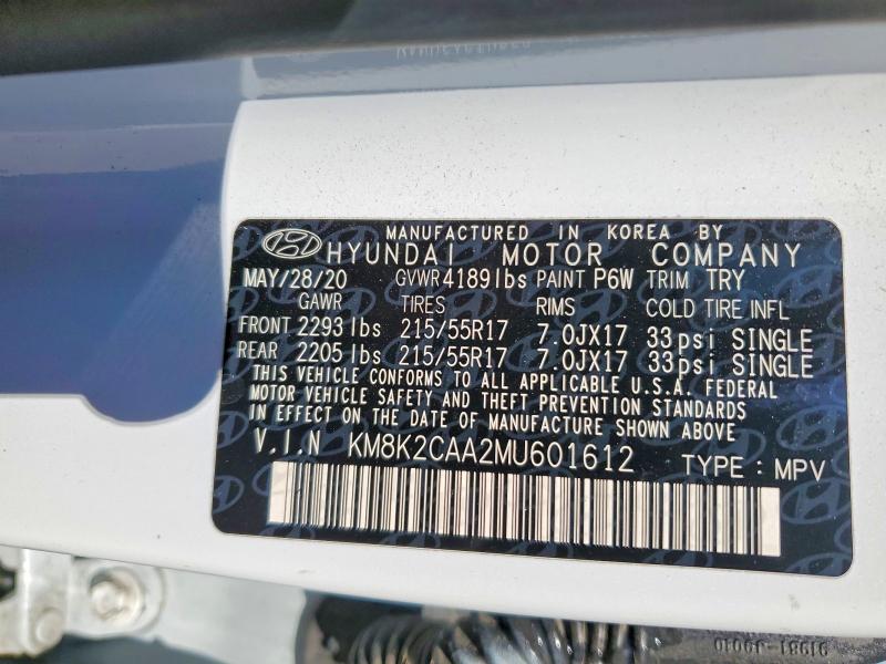 Продажа на аукционе авто 2021 Hyundai Kona, vin: KM8K2CAA2MU601612, номер лота: 55635526