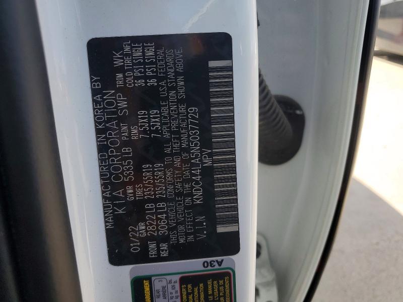 Aukcja sprzedaży 2022 Kia Ev6, vin: KNDC44LA5N5037729, numer aukcji: 56311796