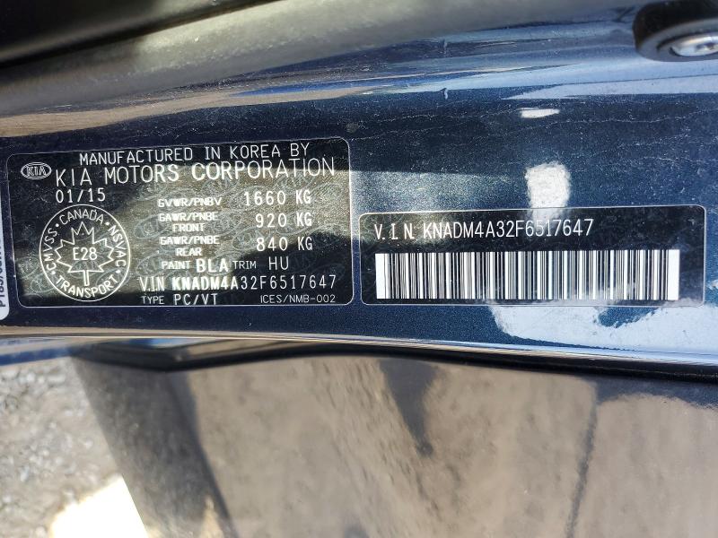 Продаж на аукціоні авто 2015 Kia Rio, vin: KNADM4A32F6517647, номер лоту: 56110356