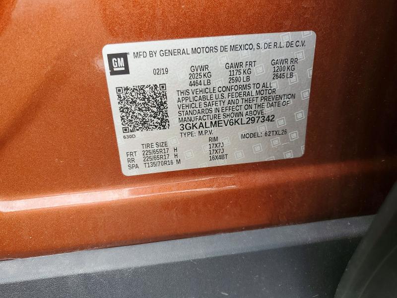 Продаж на аукціоні авто 2019 Gmc Terrain, vin: 3GKALMEV6KL297342, номер лоту: 56493496