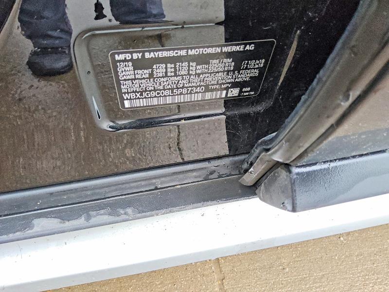 55515876 :رقم المزاد ، WBXJG9C08L5P87340 vin ، 2020 Bmw X1 مزاد بيع