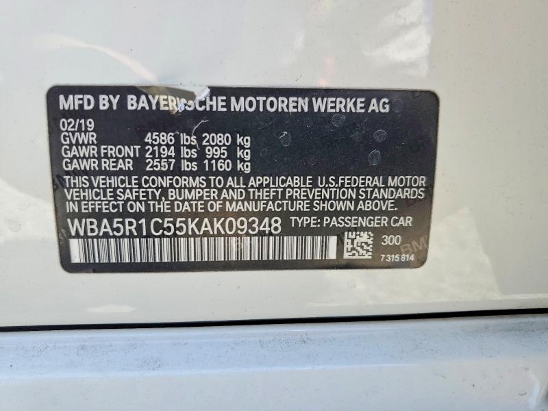 Aukcja sprzedaży 2019 Bmw 330i, vin: WBA5R1C55KAK09348, numer aukcji: 56533676