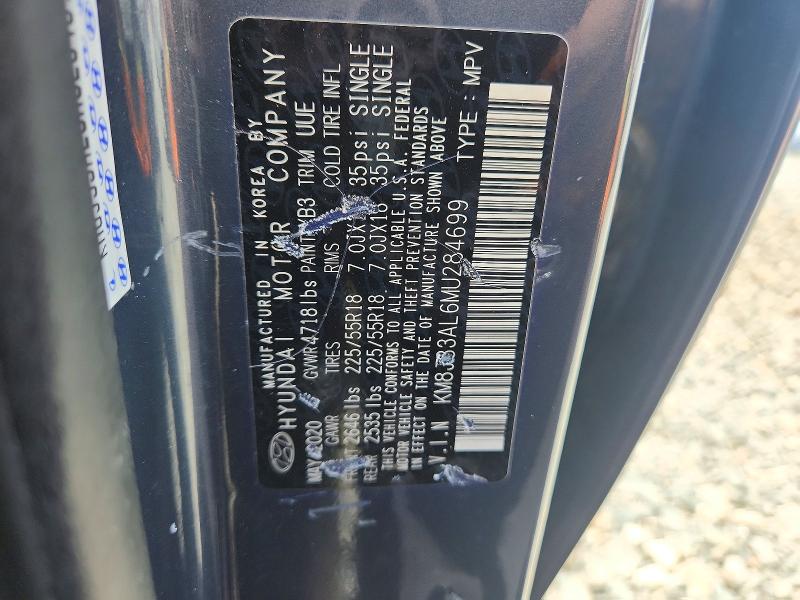 Продажа на аукционе авто 2021 Hyundai Tucson, vin: KM8J33AL6MU284699, номер лота: 58743206
