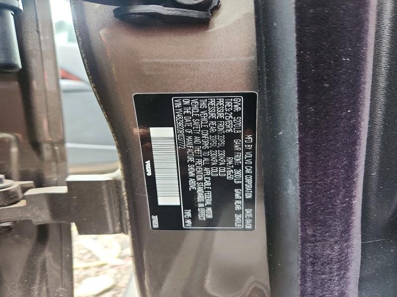 58107806 :رقم المزاد ، YV4BZ982081037772 vin ، 2008 Volvo Xc70 مزاد بيع