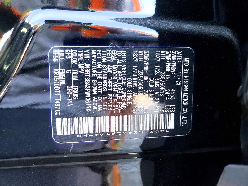 Aukcja sprzedaży 2023 Nissan Rogue, vin: JN8BT3BA3PW436179, numer aukcji: 57254356