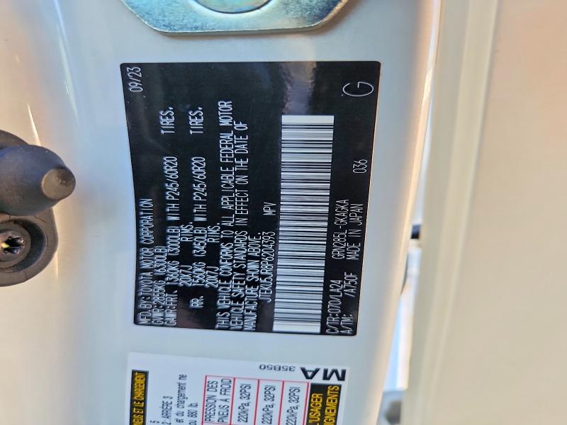 Продажа на аукционе авто 2023 Toyota 4runner, vin: JTEKU5JR8P6204393, номер лота: 57705006