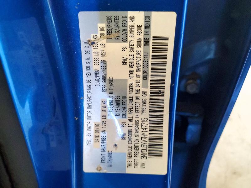 56981576 :رقم المزاد ، 3MYDLBYV7HY147715 vin ، 2017 Toyota Yaris Ia مزاد بيع