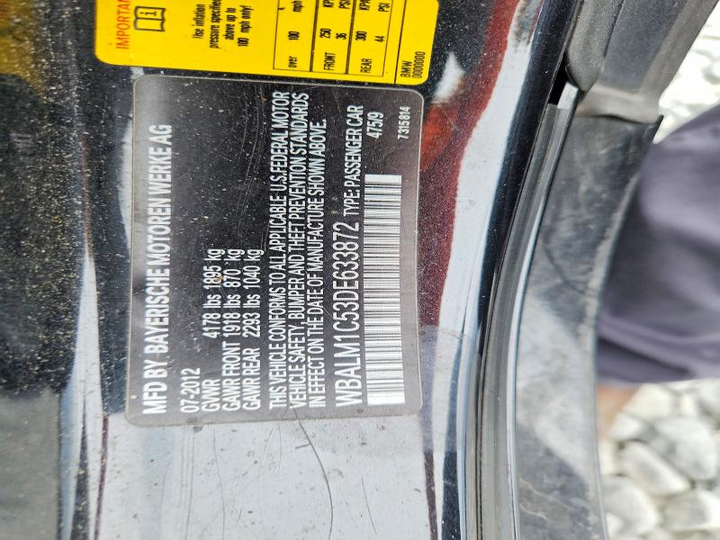 Продажа на аукционе авто 2013 Bmw Z4, vin: WBALM1C53DE633872, номер лота: 56815716
