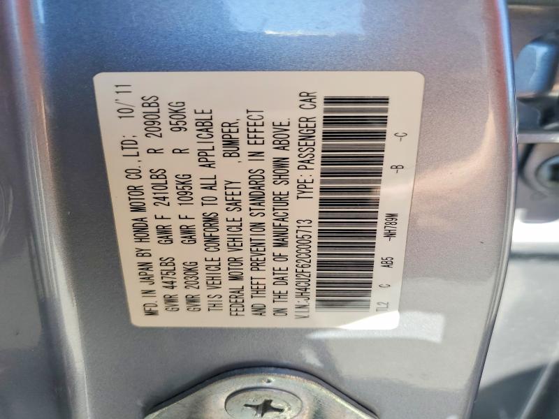Aukcja sprzedaży 2012 Acura Tsx, vin: JH4CU2F62CC005713, numer aukcji: 55602566