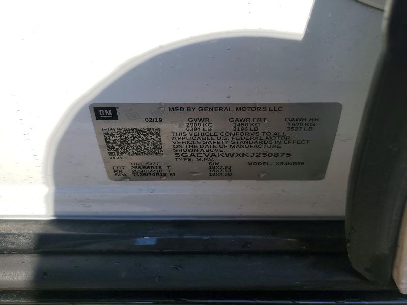 Продажа на аукционе авто 2019 Buick Enclave, vin: 5GAEVAKWXKJ250875, номер лота: 56662326