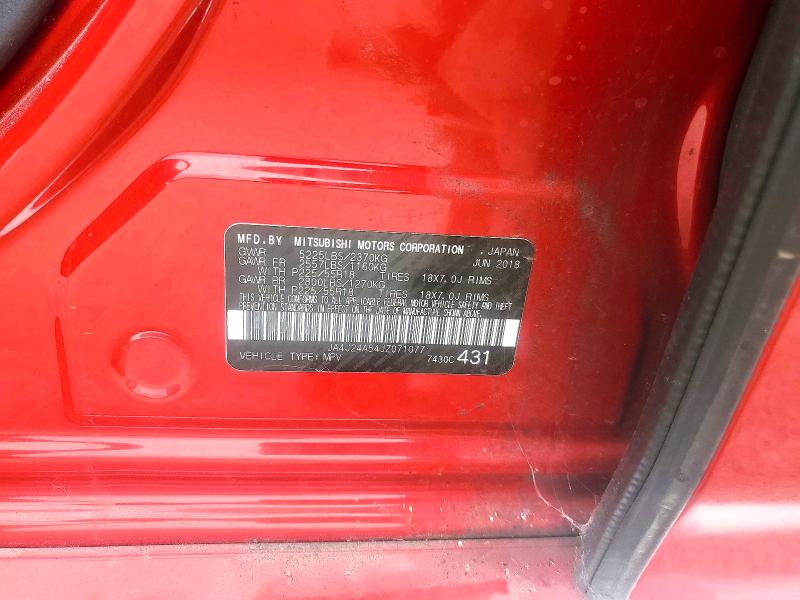 Продажа на аукционе авто 2018 Mitsubishi Outlander, vin: JA4J24A54JZ071077, номер лота: 56659736
