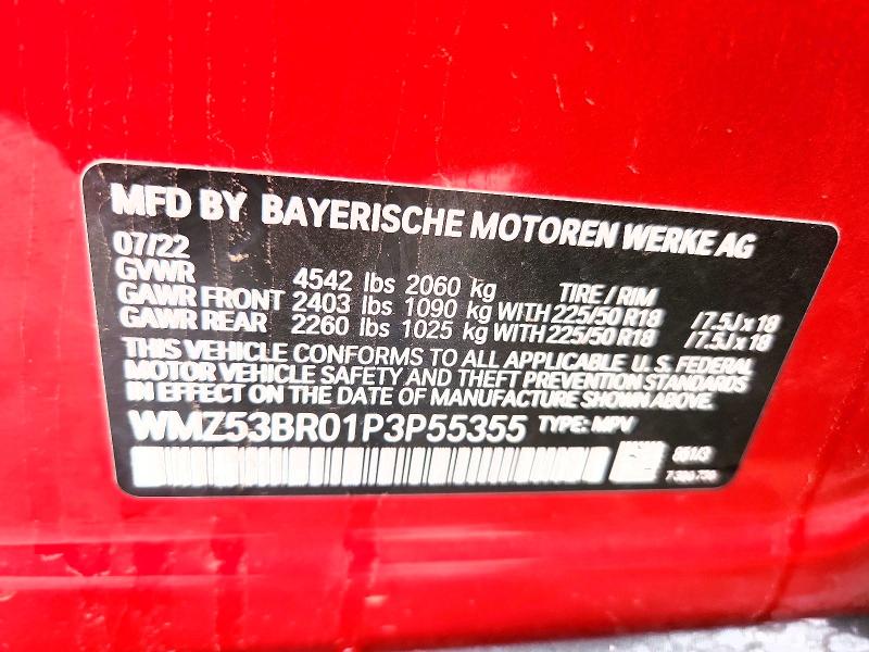 2023 Mini Cooper მანქანა იყიდება აუქციონზე, vin: WMZ53BR01P3P55355, აუქციონის ნომერი: 57259246