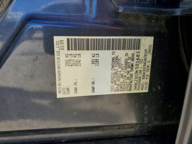 Aukcja sprzedaży 2009 Nissan Altima, vin: 1N4AL21E19N501681, numer aukcji: 57082206