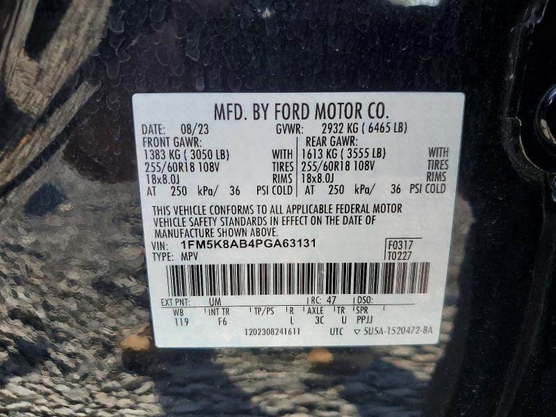 Продажа на аукционе авто 2023 Ford Explorer, vin: 1FM5K8AB4PGA63131, номер лота: 55772996