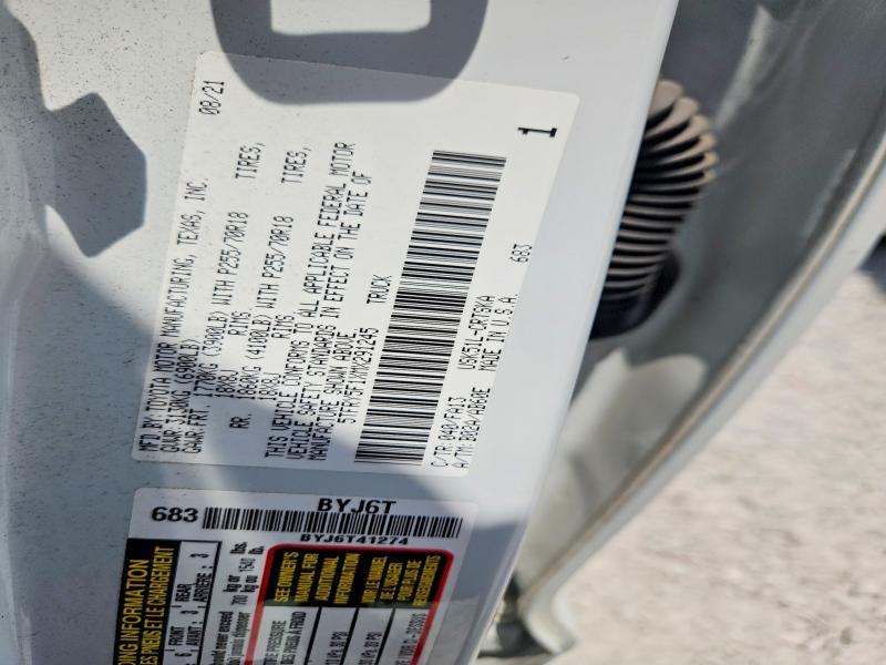 2021 Toyota Tundra მანქანა იყიდება აუქციონზე, vin: 5TFRY5F1XMX291245, აუქციონის ნომერი: 57311036