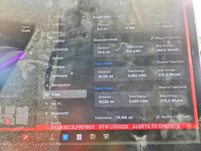 55533496 :رقم المزاد ، 5YJ3E1EC2LF601603 vin ، 2020 Tesla Model 3 مزاد بيع