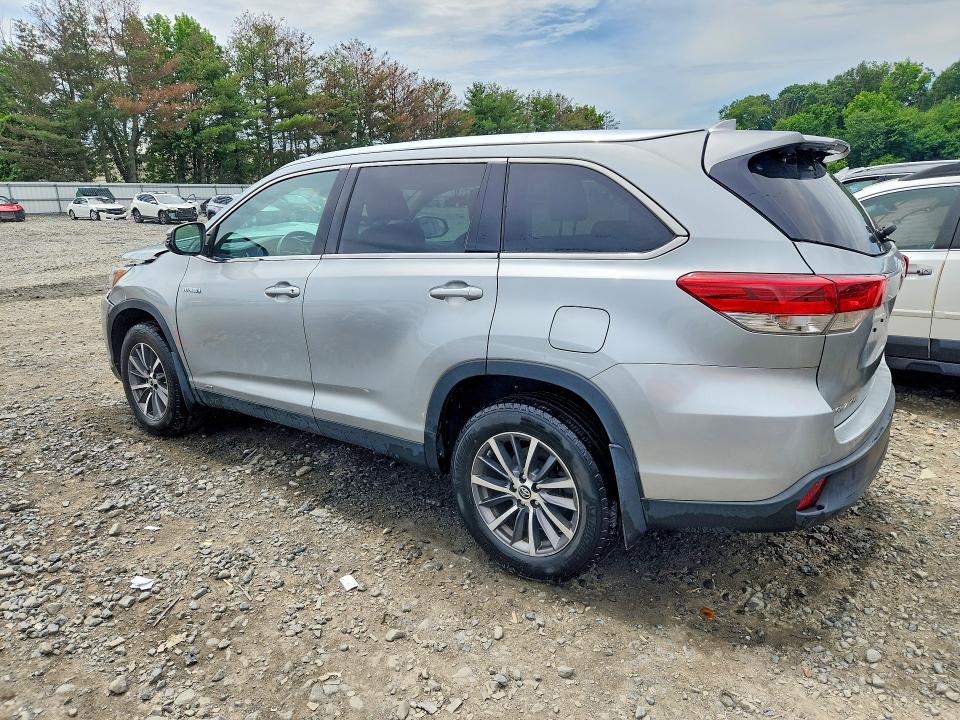 2019 Toyota Highlander Hybrid მანქანა იყიდება აუქციონზე, vin: 5TDJGRFH5KS052872, აუქციონის ნომერი: 57710326