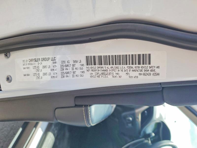 2014 Jeep Cherokee მანქანა იყიდება აუქციონზე, vin: 1C4PJLAB5EW318715, აუქციონის ნომერი: 55744706