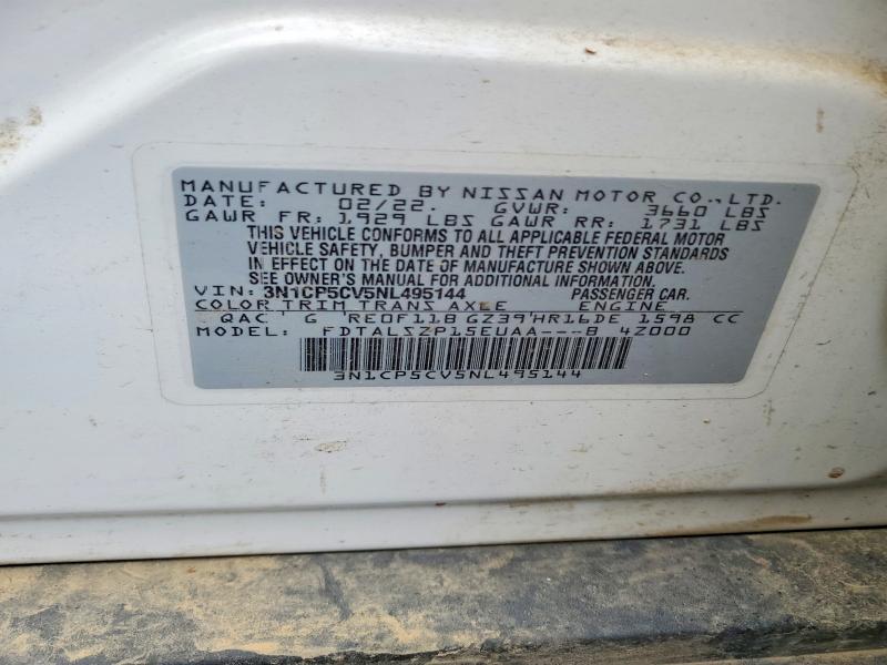 Aukcja sprzedaży 2022 Nissan Kicks, vin: 3N1CP5CV5NL495144, numer aukcji: 55789746