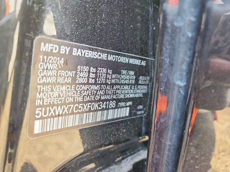 2015 Bmw X3 მანქანა იყიდება აუქციონზე, vin: 5UXWX7C5XF0K34188, აუქციონის ნომერი: 57592656