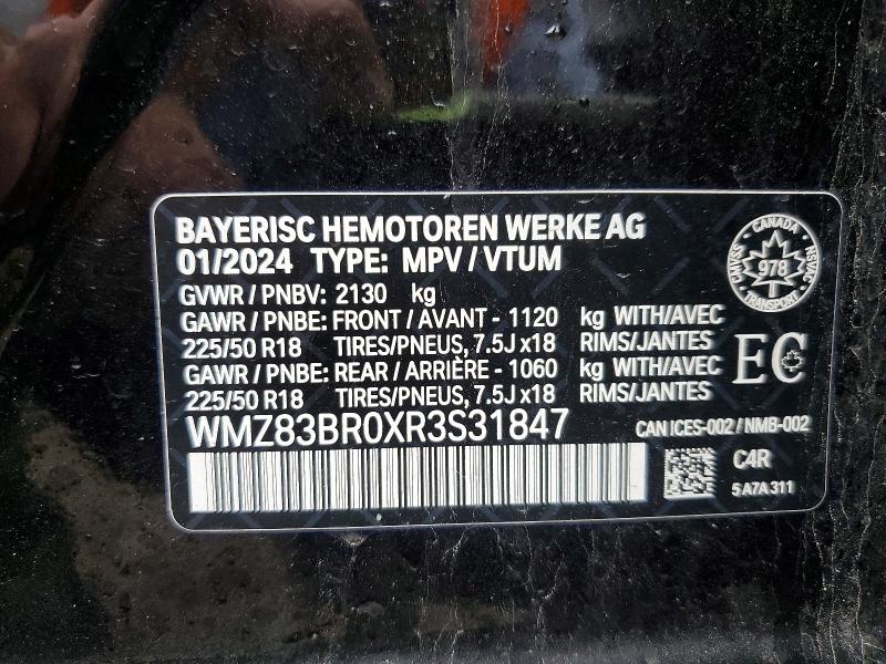 Продажа на аукционе авто 2024 Mini Cooper, vin: WMZ83BR0XR3S31847, номер лота: 57227416