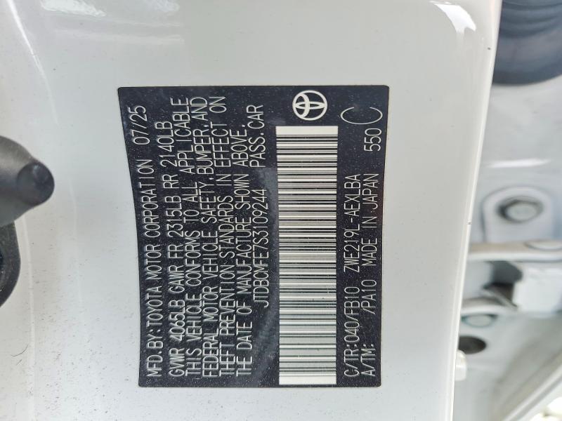 Продажа на аукционе авто 2025 Toyota Corolla Hybrid, vin: JTDBCMFE7S3109244, номер лота: 57362406