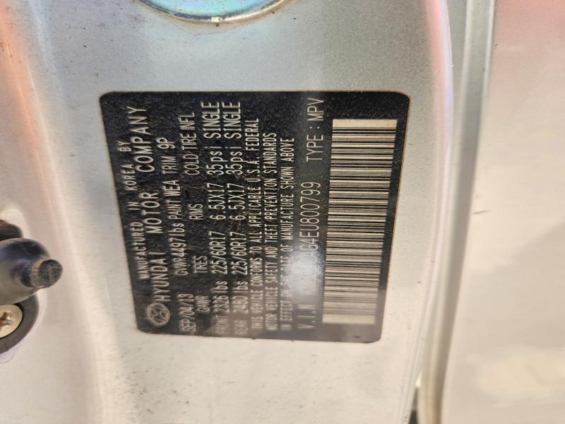 Aukcja sprzedaży 2014 Hyundai Tucson, vin: KM8JU3AG4EU800799, numer aukcji: 58602906
