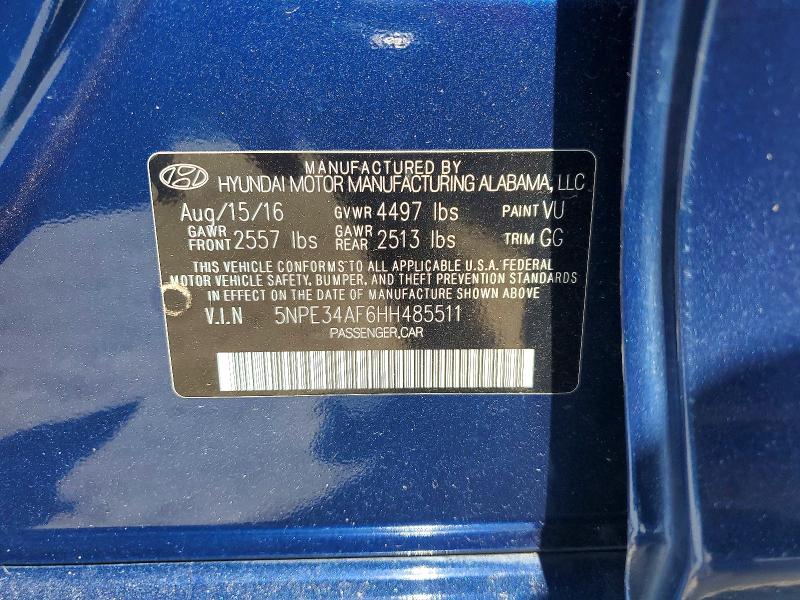Продажа на аукционе авто 2017 Hyundai Sonata, vin: 5NPE34AF6HH485511, номер лота: 57560826