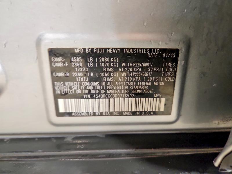 Продаж на аукціоні авто 2013 Subaru Outback, vin: 4S4BRCGC3D3276592, номер лоту: 56694266