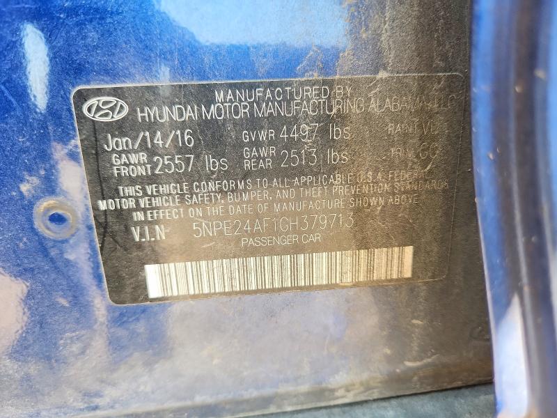 Продаж на аукціоні авто 2016 Hyundai Sonata, vin: 5NPE24AF1GH379713, номер лоту: 57730966