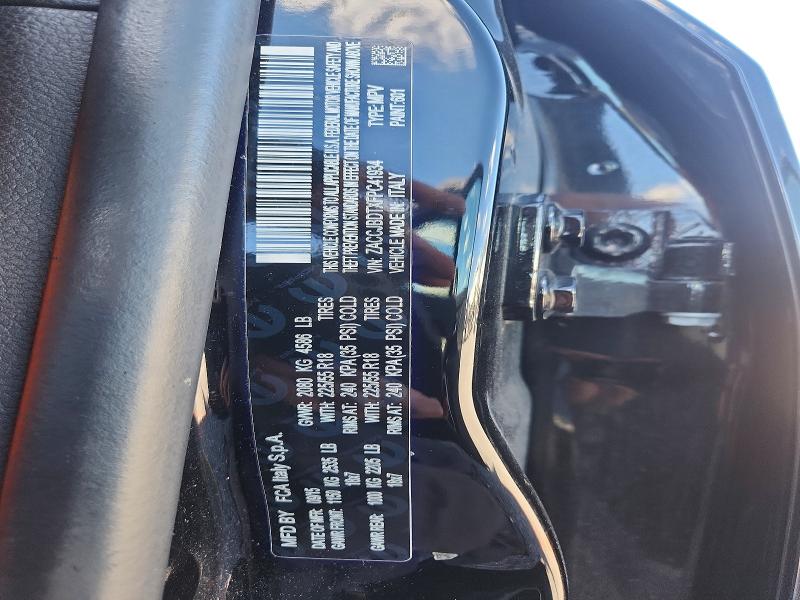 Продажа на аукционе авто 2015 Jeep Renegade, vin: ZACCJBDTXFPC41934, номер лота: 57432046