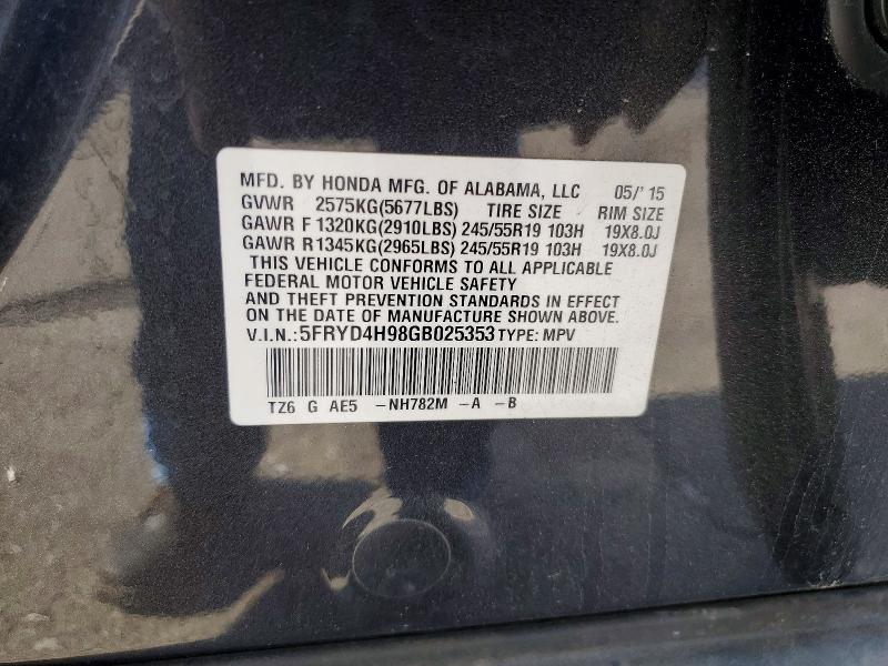 57964006 :رقم المزاد ، 5FRYD4H98GB025353 vin ، 2016 Acura Mdx مزاد بيع