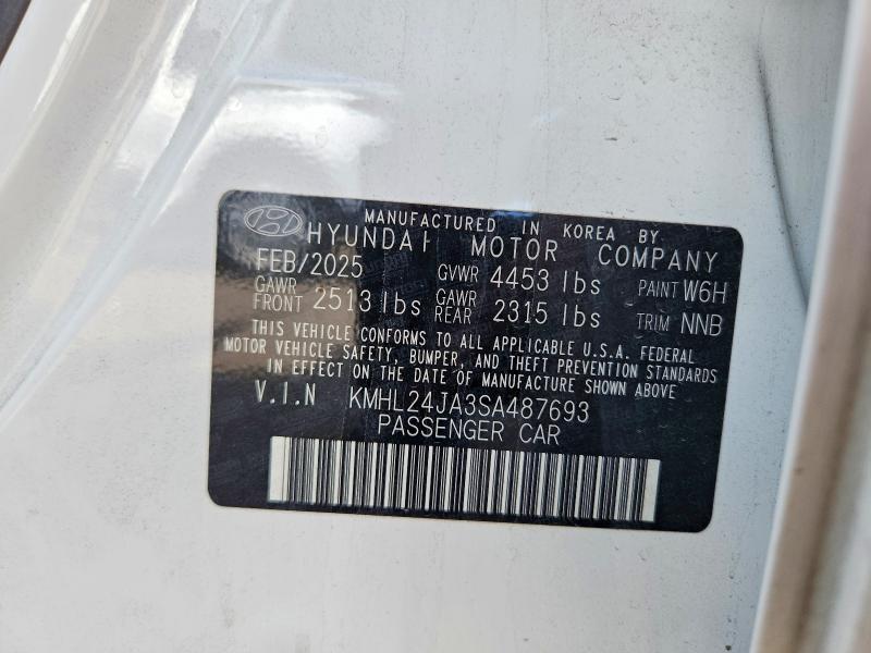 Продажа на аукционе авто 2025 Hyundai Sonata, vin: KMHL24JA3SA487693, номер лота: 58094316
