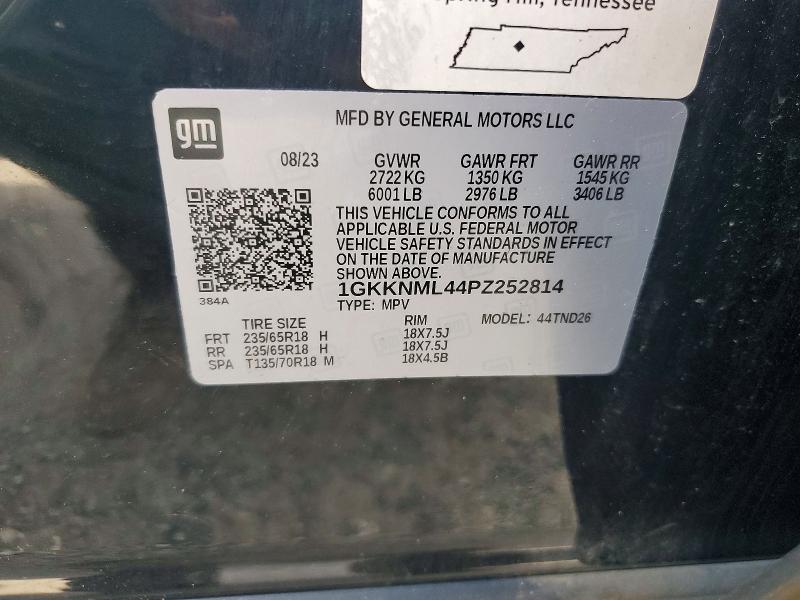 Продаж на аукціоні авто 2023 Gmc Acadia, vin: 1GKKNML44PZ252814, номер лоту: 58383216