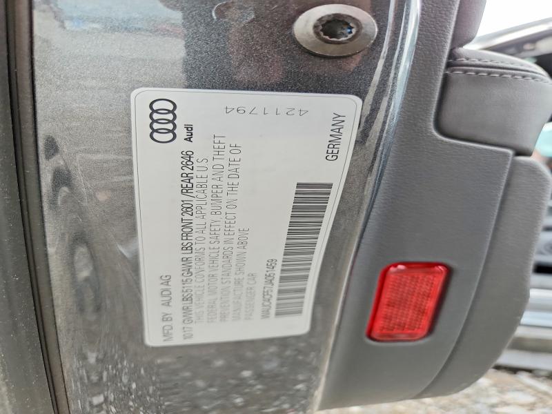 57610176 :رقم المزاد ، WAUC4CF57JA051459 vin ، 2018 Audi S5 مزاد بيع