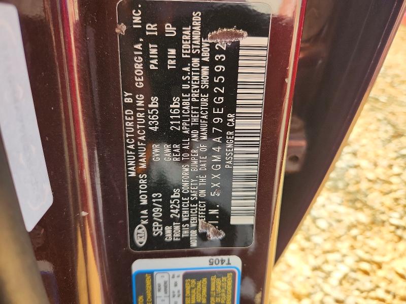 Aukcja sprzedaży 2014 Kia Optima, vin: 5XXGM4A79EG259324, numer aukcji: 55367916