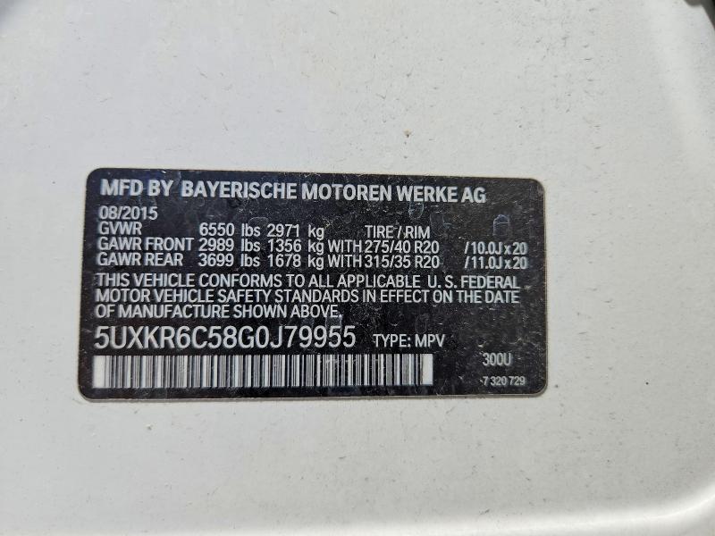 Продажа на аукционе авто 2016 Bmw X5, vin: 5UXKR6C58G0J79955, номер лота: 56110046