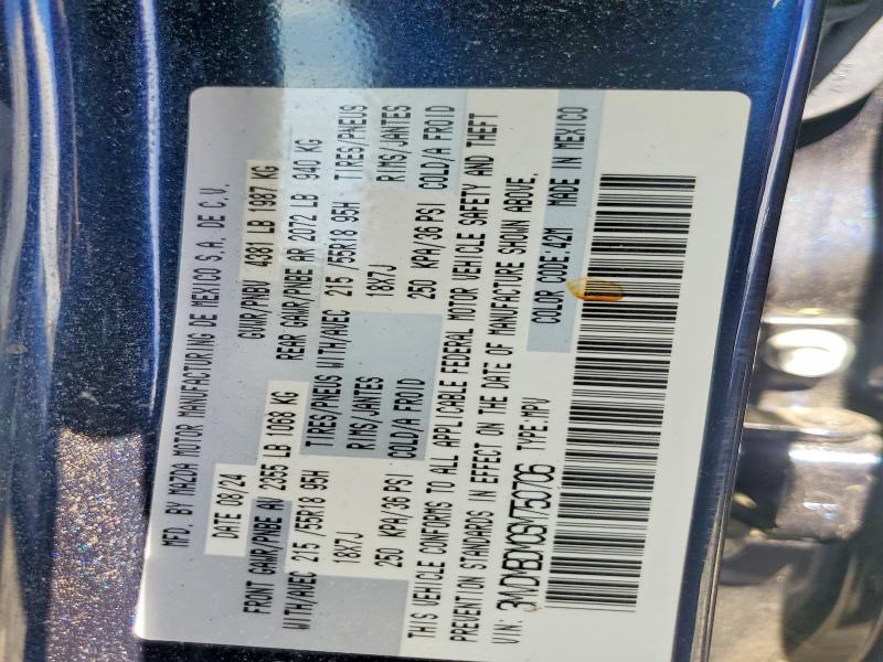 57946226 :رقم المزاد ، 3MVDMBDM0SM750706 vin ، 2025 Mazda Cx-30 مزاد بيع